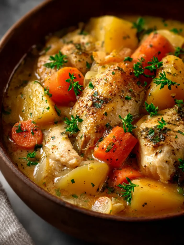 Slow Cooker Chicken Stew First Image