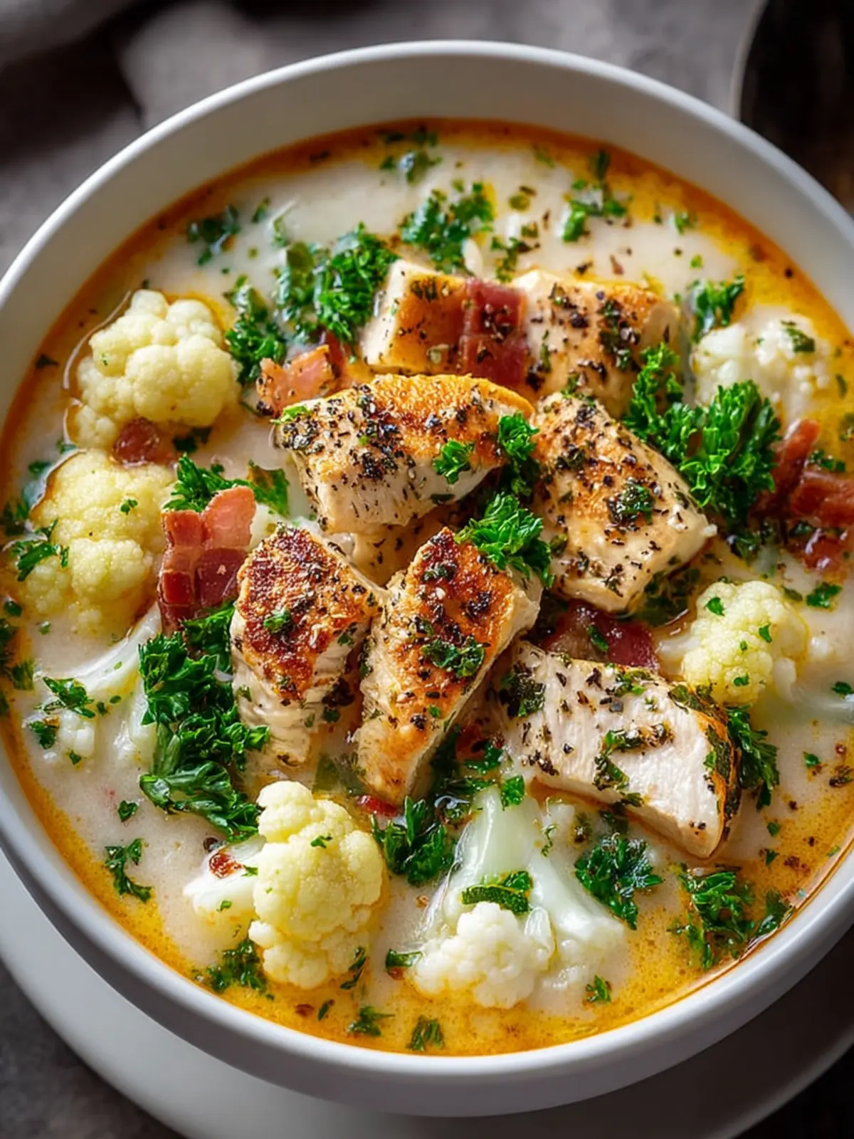 Anti-Inflammatory Cauliflower Chicken Soup: A Healing Bowl of Comfort First Image