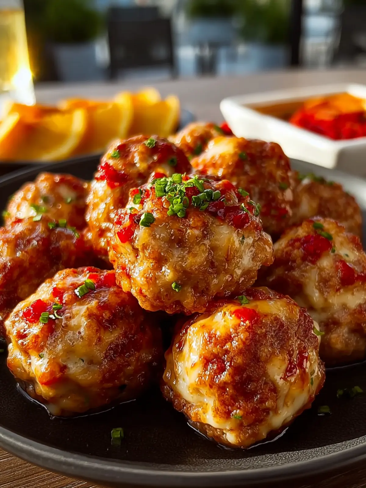 Rotel Cream Cheese Sausage Balls First Image