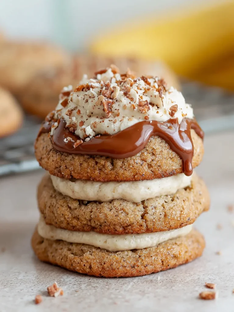 Banana Pudding Stuffed Cookies (Gluten-Free, Dairy-Free Option) First Image