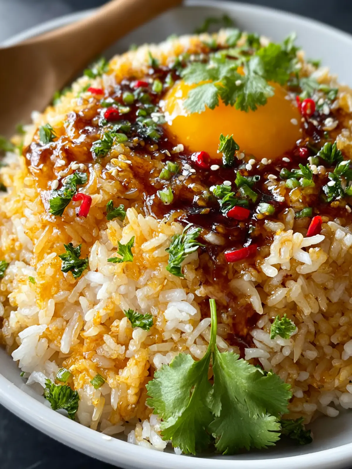 Easy Chili Oil Sinangag: Filipino Spicy Garlic Fried Rice First Image
