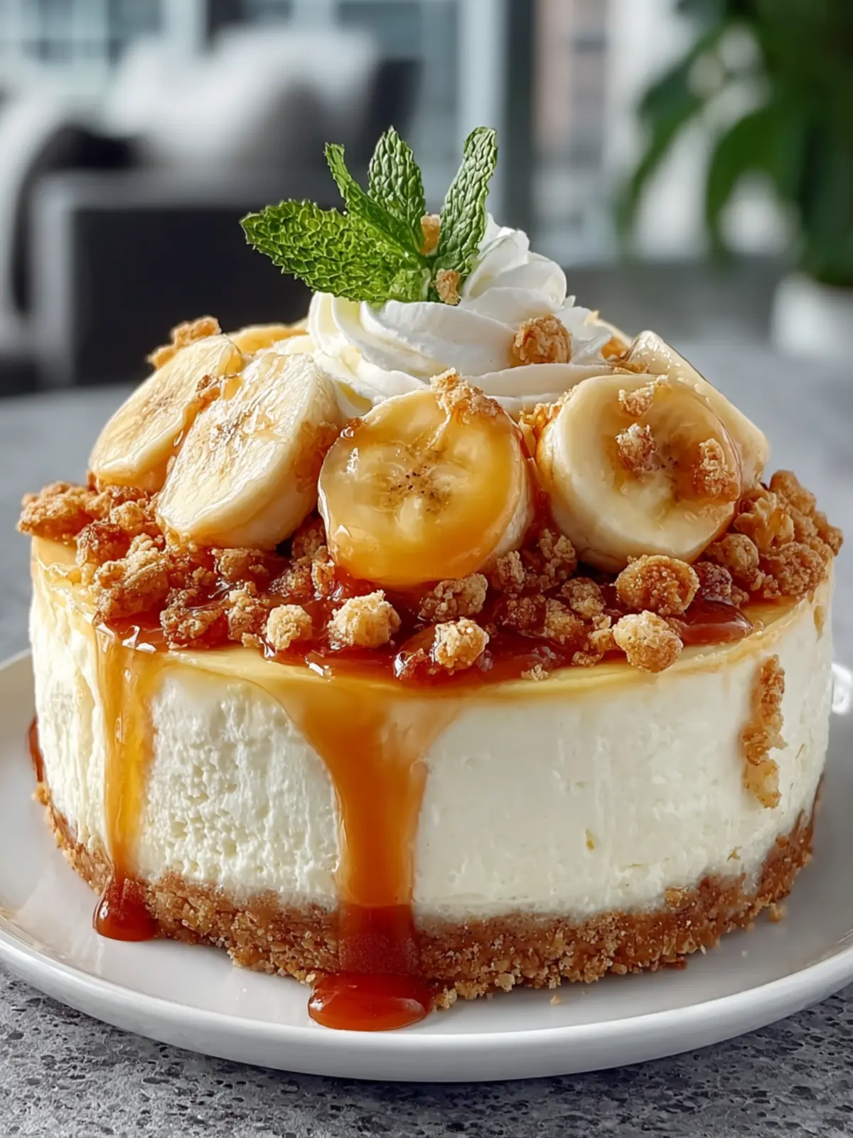 Banana Pudding Crunch Cheesecake First Image