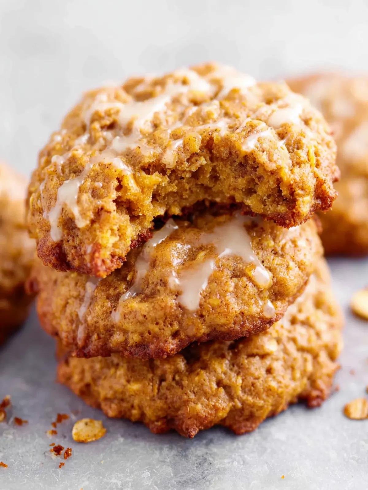 Healthy Pumpkin Oatmeal Cookies First Image