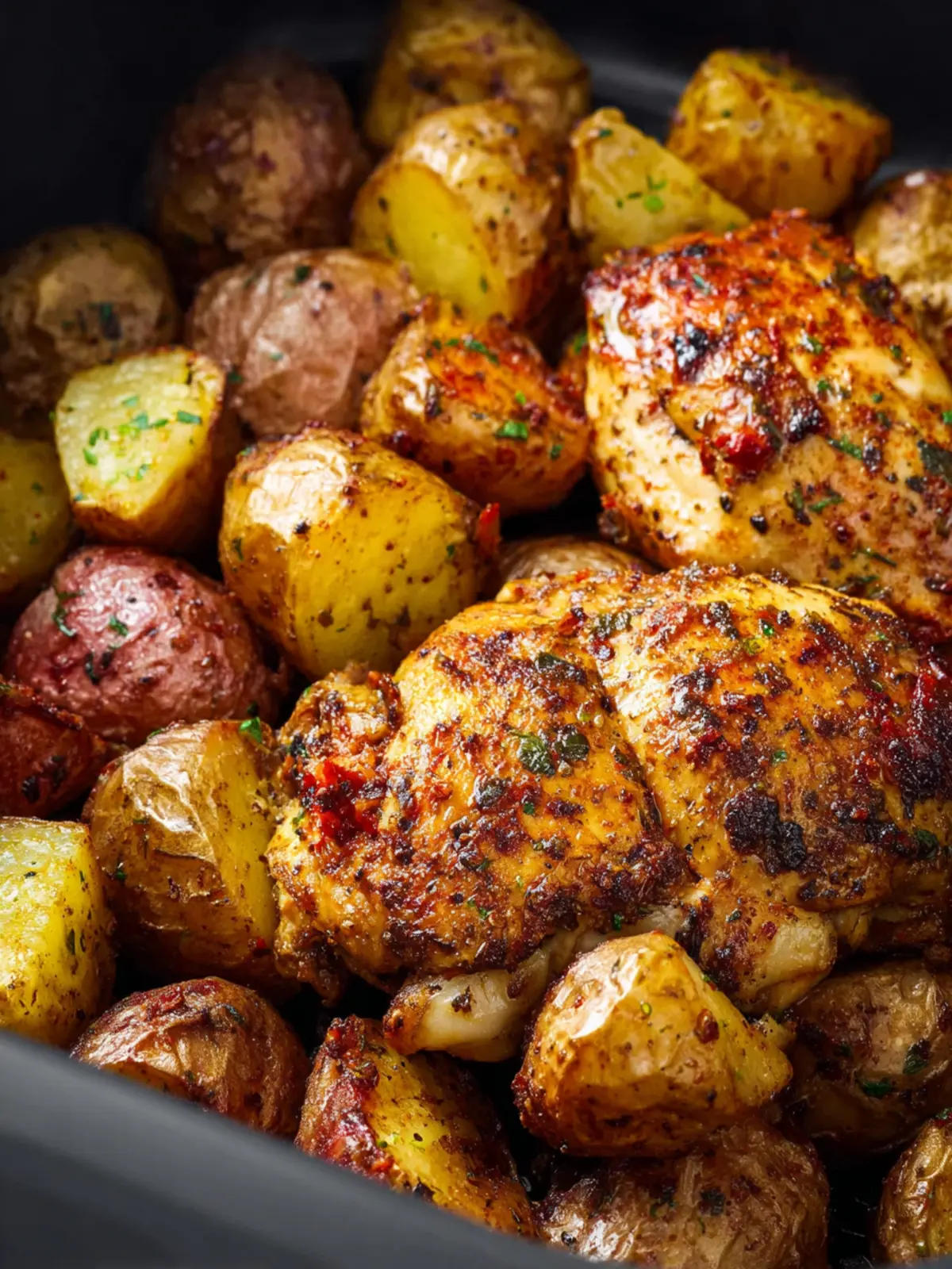 Best Air Fryer Chicken and Potatoes – Easy & Irresistibly Crispy