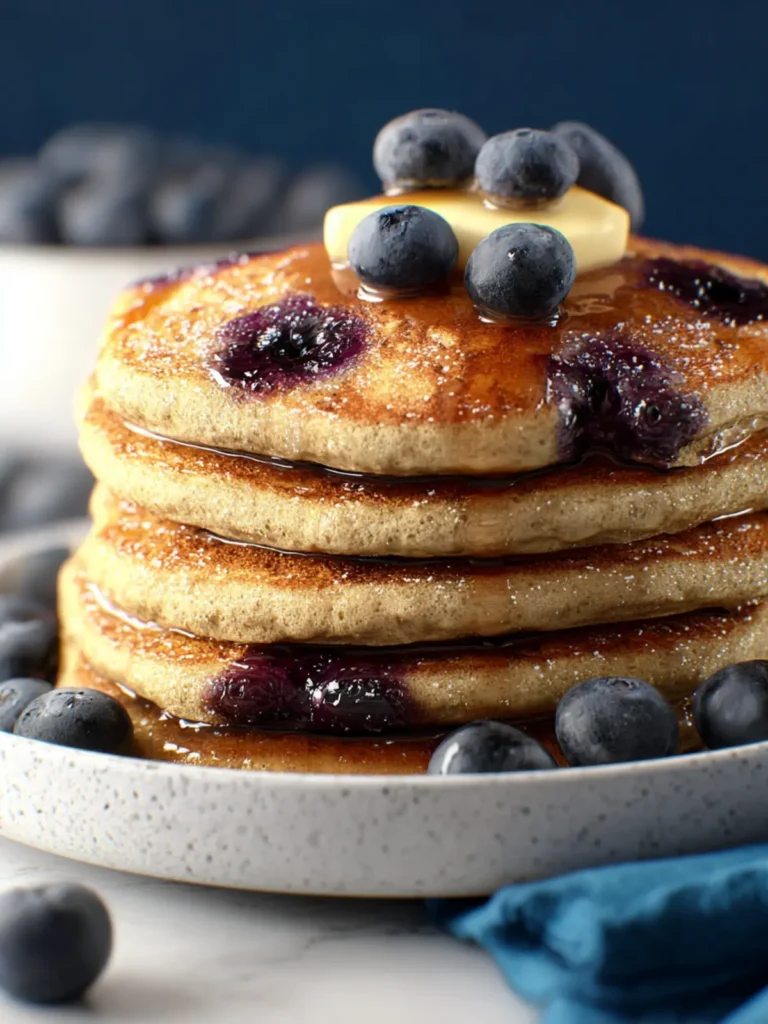 Blueberry Oat Pancakes First Image