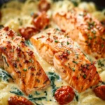 Creamy Garlic Butter Salmon Skillet First Image