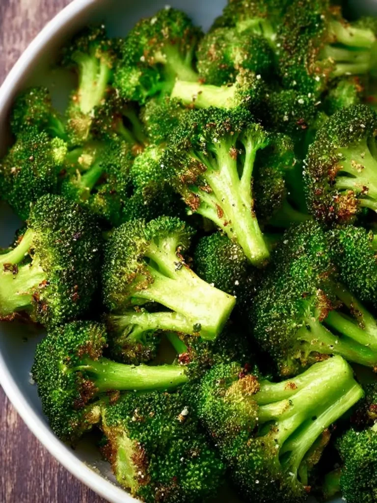 Easy Air Fryer Roasted Broccoli First Image