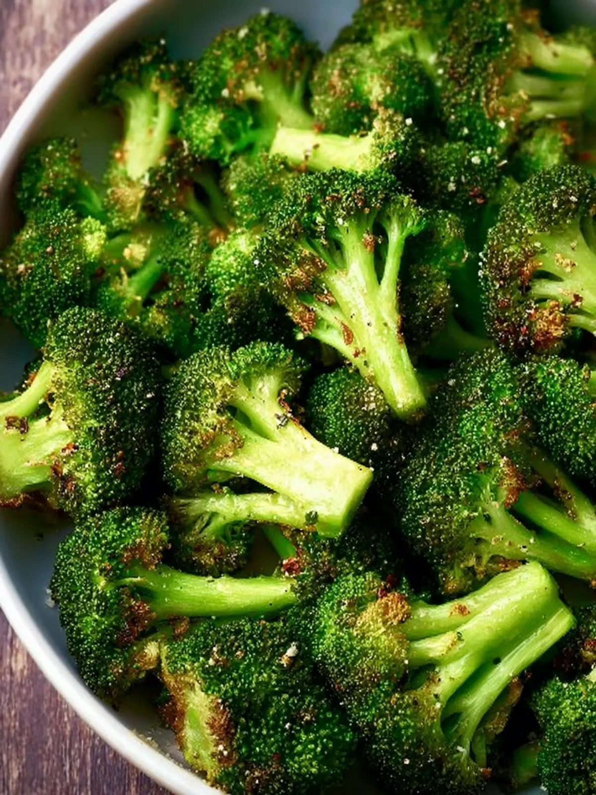 Easy Air Fryer Roasted Broccoli First Image
