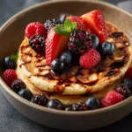 High Protein Pancake Bowl Recipe for Meal Prep First Image