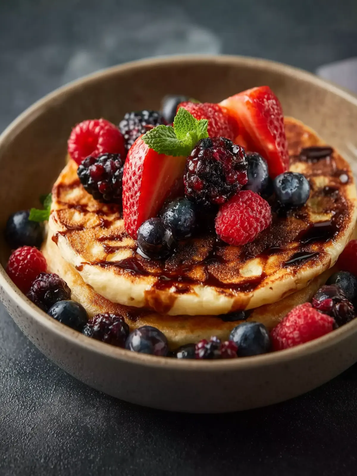 High Protein Pancake Bowl Recipe for Meal Prep First Image