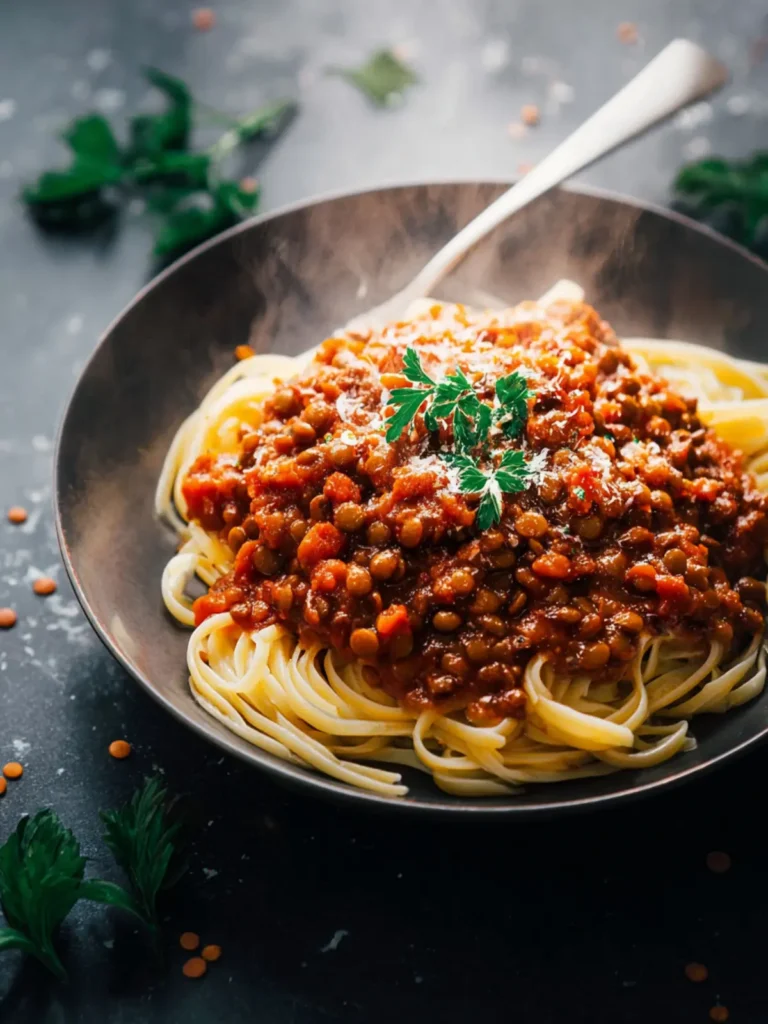 Lentil Bolognese Recipe First Image