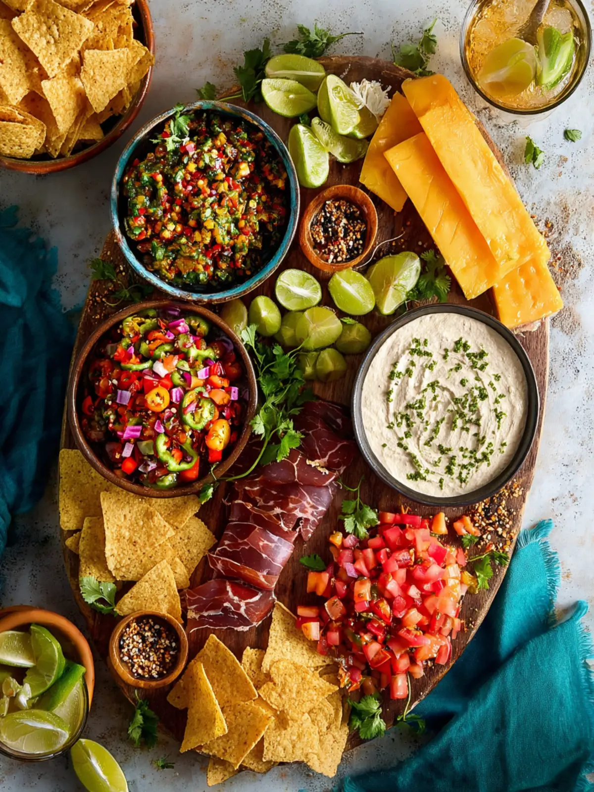 Mexican-Inspired Vegetarian Charcuterie Board: Easy & Vibrant!