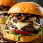Mushroom Swiss Burger Recipe First Image