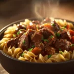 Slow Cooker Beef and Noodles First Image