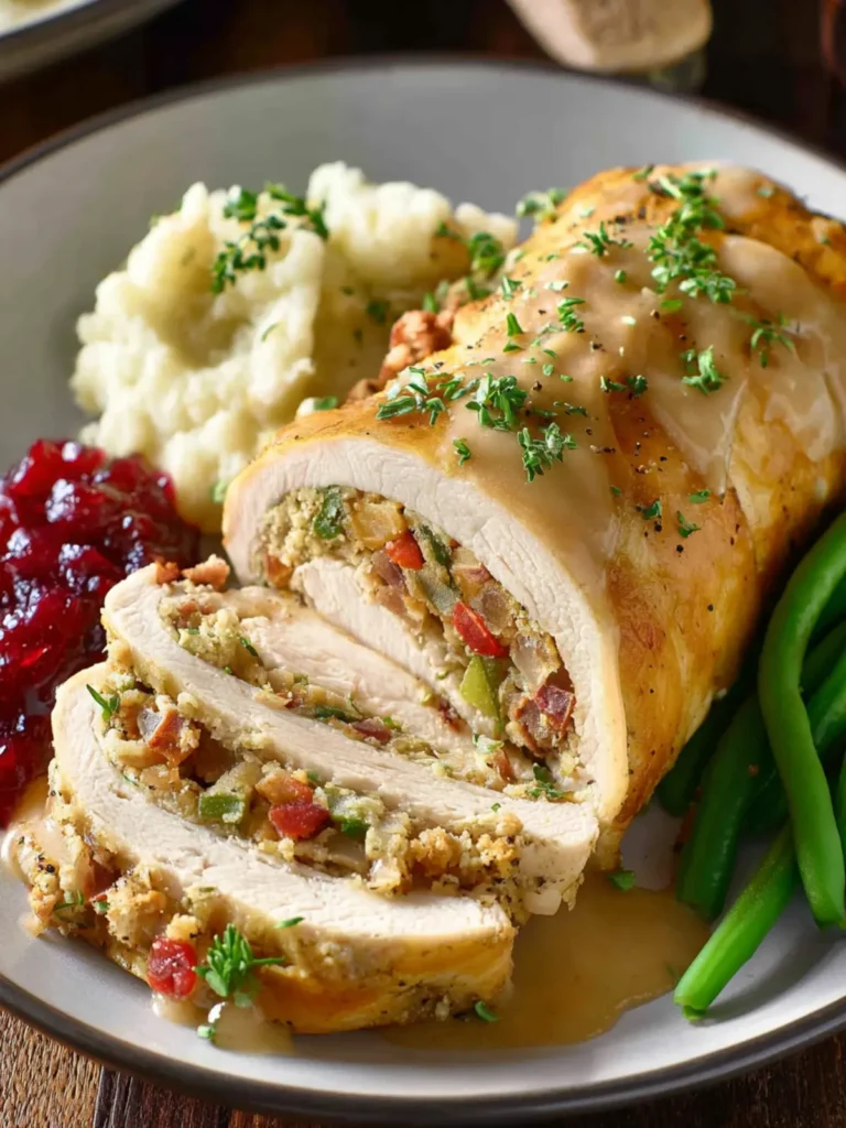 Turkey Stuffing Roll Up Recipe First Image