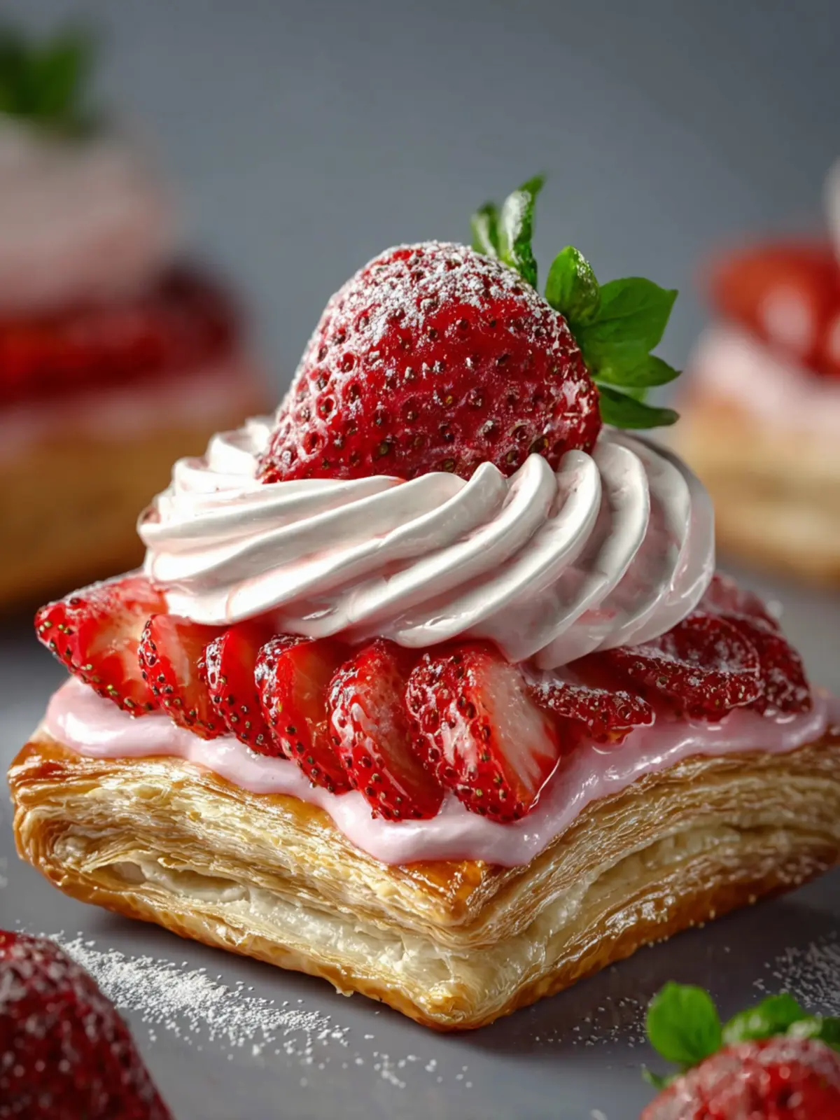 Vegan Strawberry Cream Danish First Image