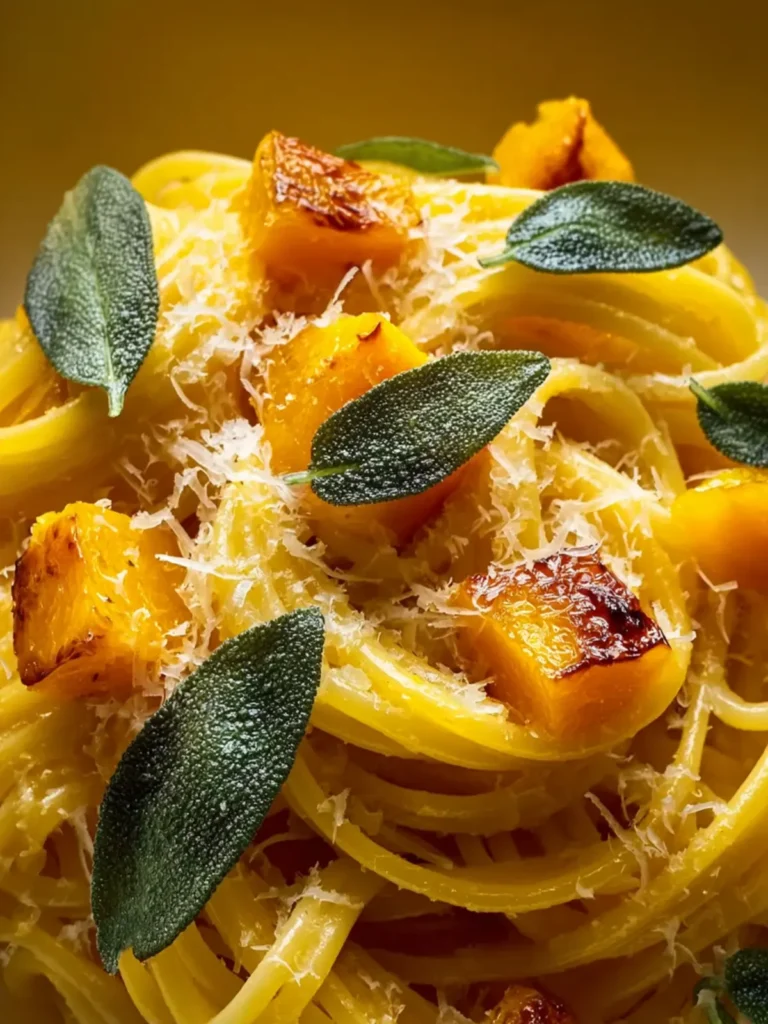 Brown Butter Sage Butternut Squash Pasta First Image