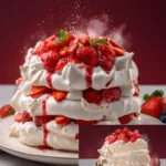 Strawberry Meringue Cake First Image
