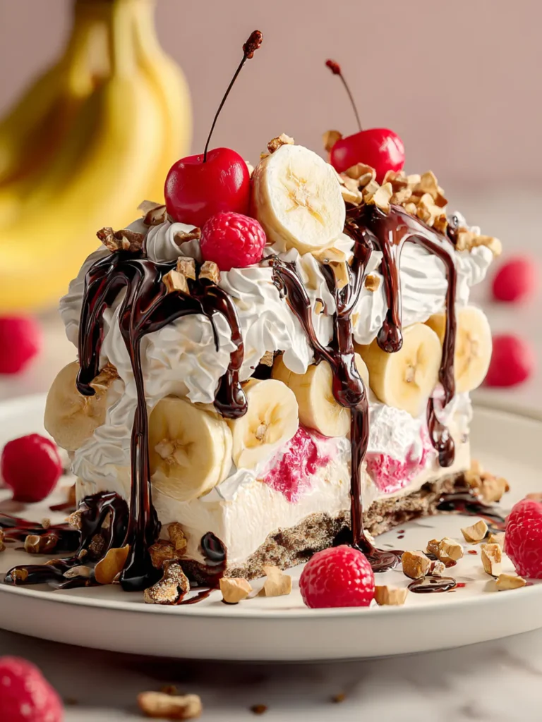Irresistible Banana Split Cake: A Sweet Nostalgic Treat First Image