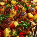 Sheet Pan Hawaiian Chicken with Pineapple First Image