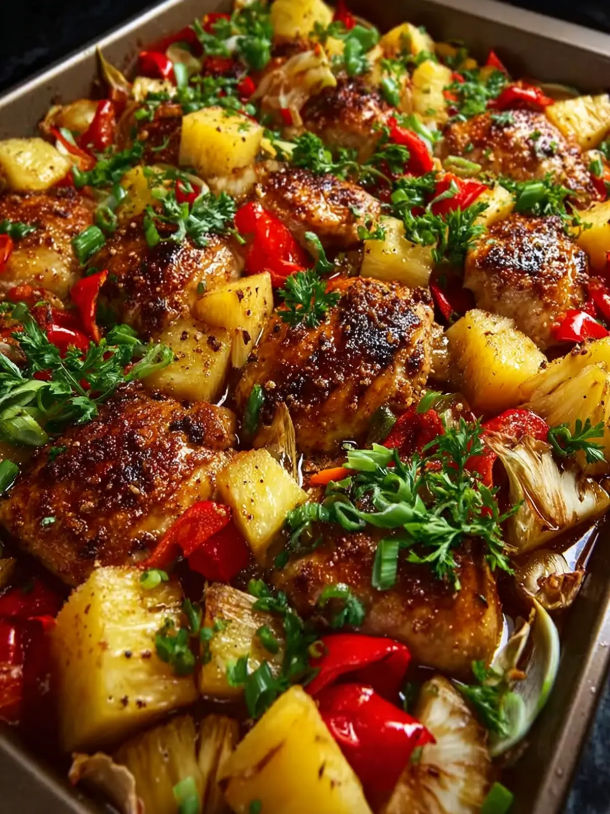 Sheet Pan Hawaiian Chicken with Pineapple First Image
