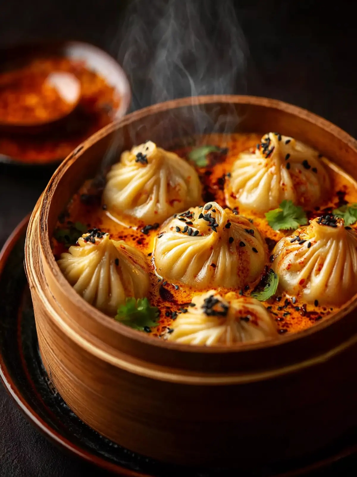 Soup Dumplings in Creamy Gochujang Sauce First Image