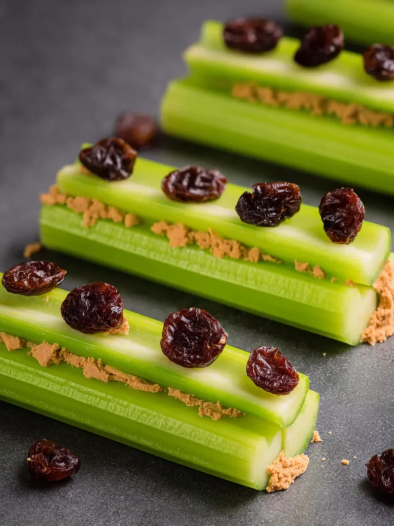 Ants On A Log Recipe – Easy Celery Snack Kids Love First Image