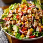 Chopped Southwest Chicken Salad with a Tahini Lime Dressing First Image