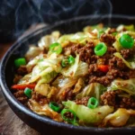 Low Carb Mongolian Ground Beef Cabbage – Easy Keto Meal First Image