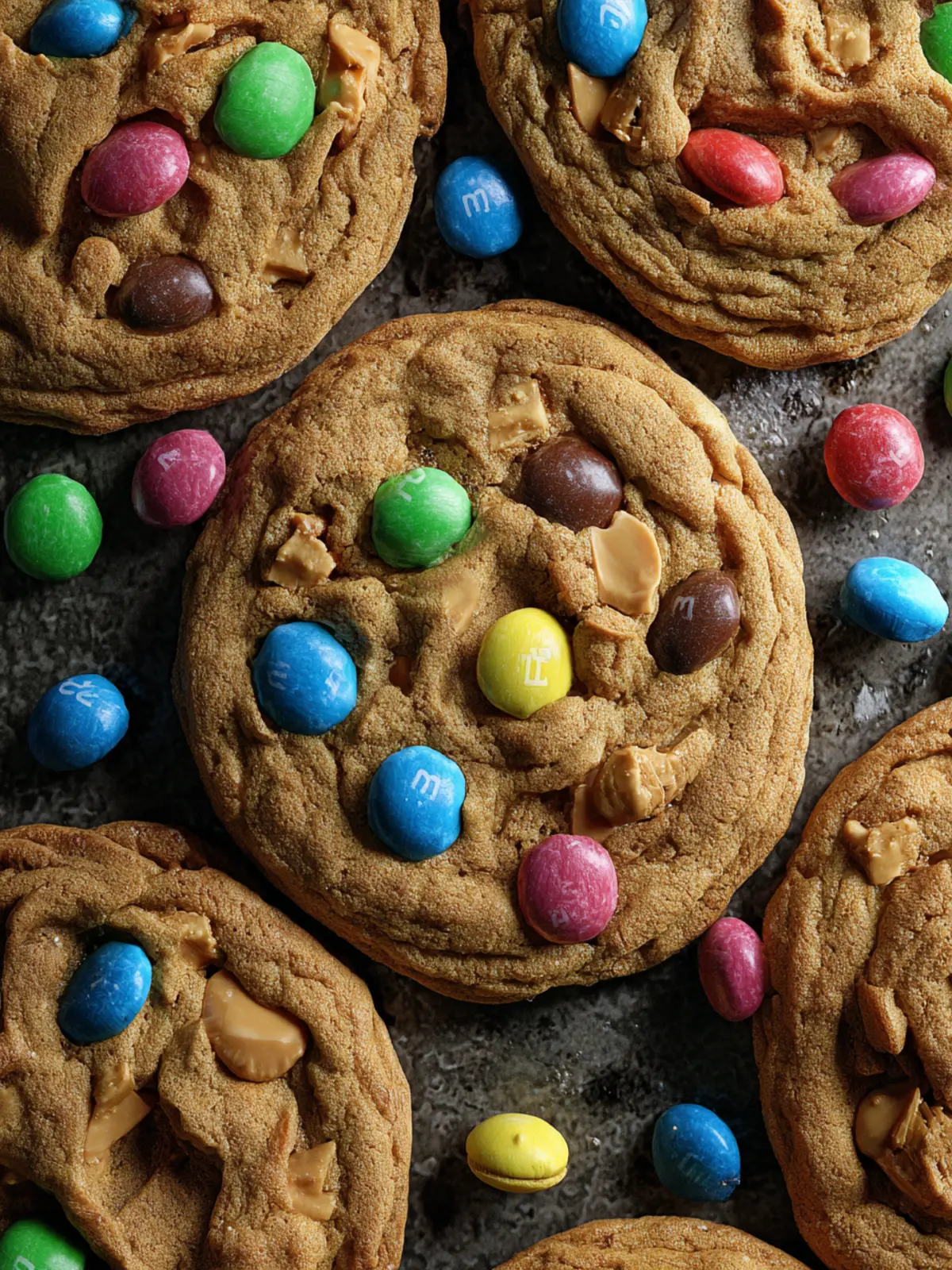 Peanut Butter Peanut M&M Cookies First Image