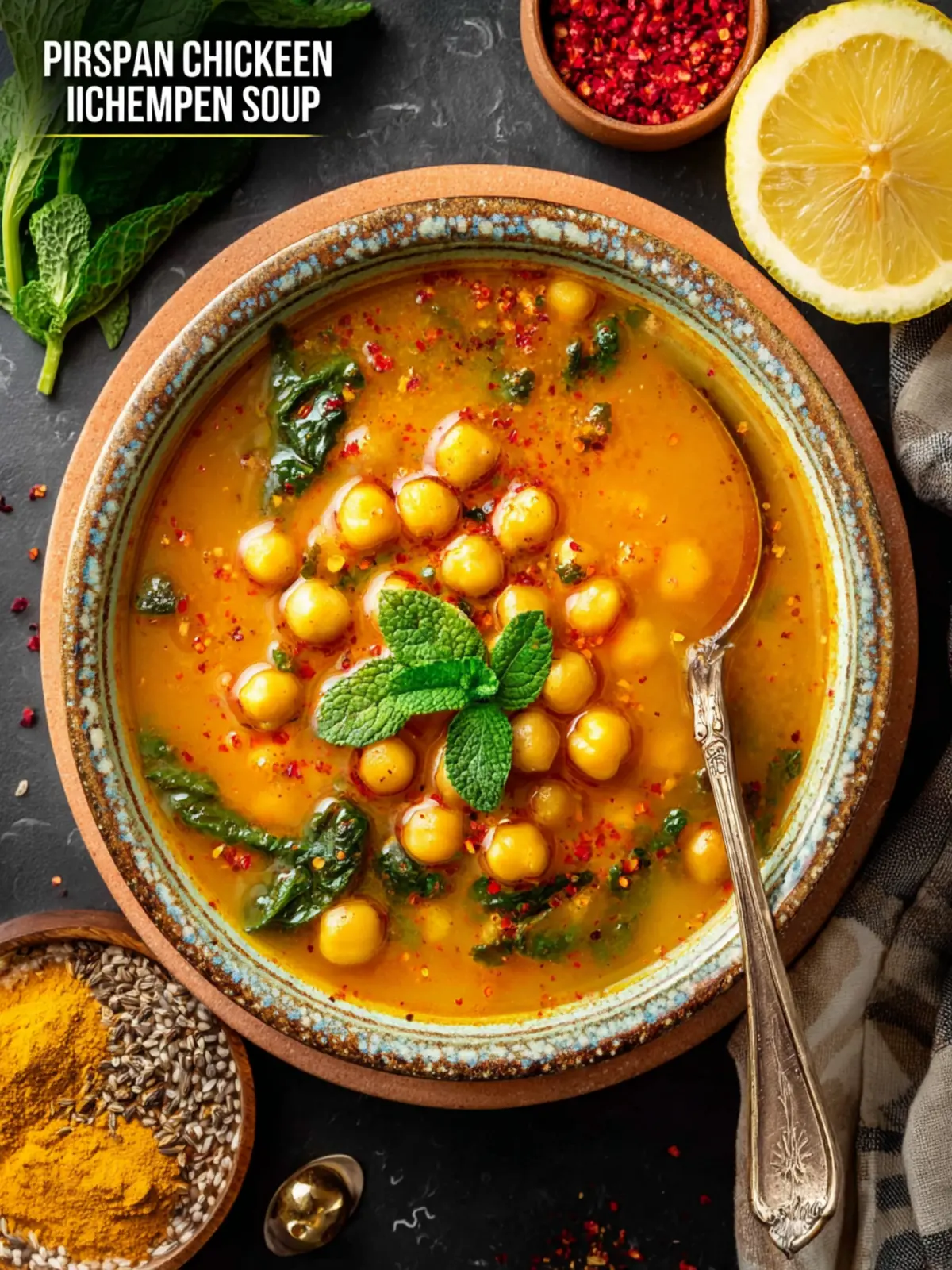 Persian Inspired Zesty Chickpea Soup That Warms the Soul