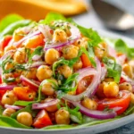Sweet Shallot Chickpea Salad First Image