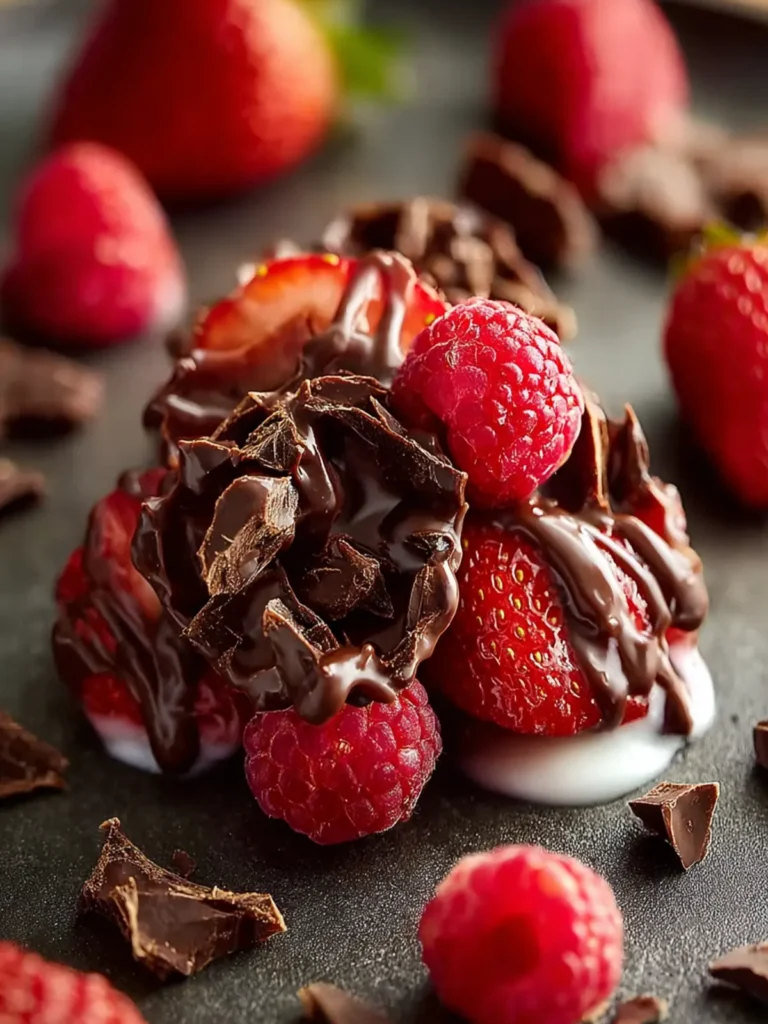 chocolate strawberry yogurt clusters First Image