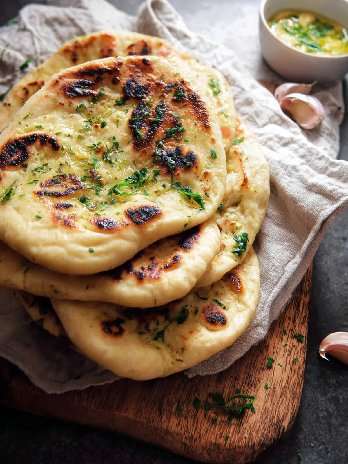 2 ingredient dough garlic naan First Image