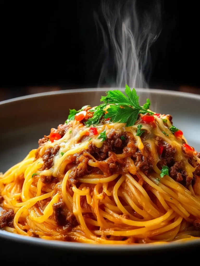 Cajun Beef Spaghetti First Image