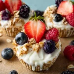 Frozen yogurt granola cups First Image