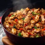 Hibachi Chicken with Vegetables and Fried Rice First Image