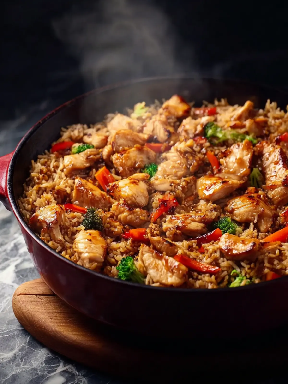 Hibachi Chicken with Vegetables and Fried Rice First Image