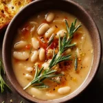 Rosemary Roasted Garlic White Bean Soup First Image