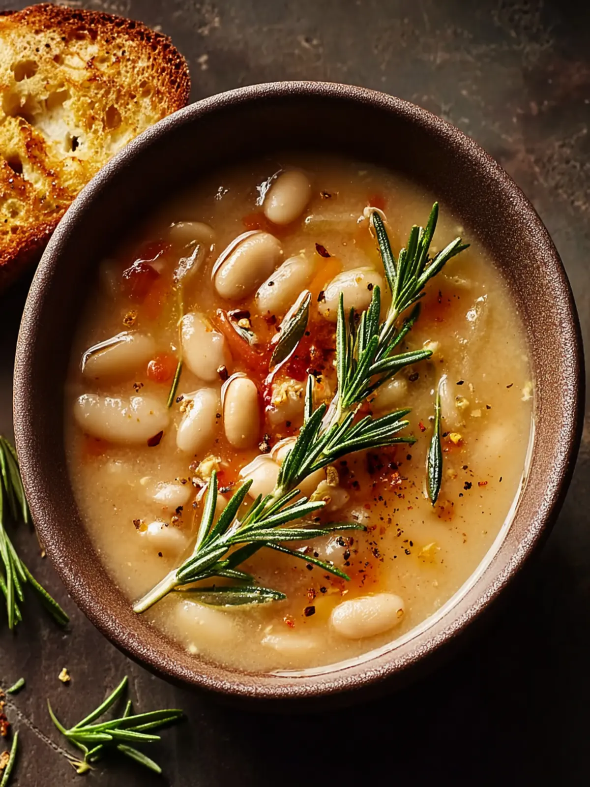 Rosemary Roasted Garlic White Bean Soup First Image