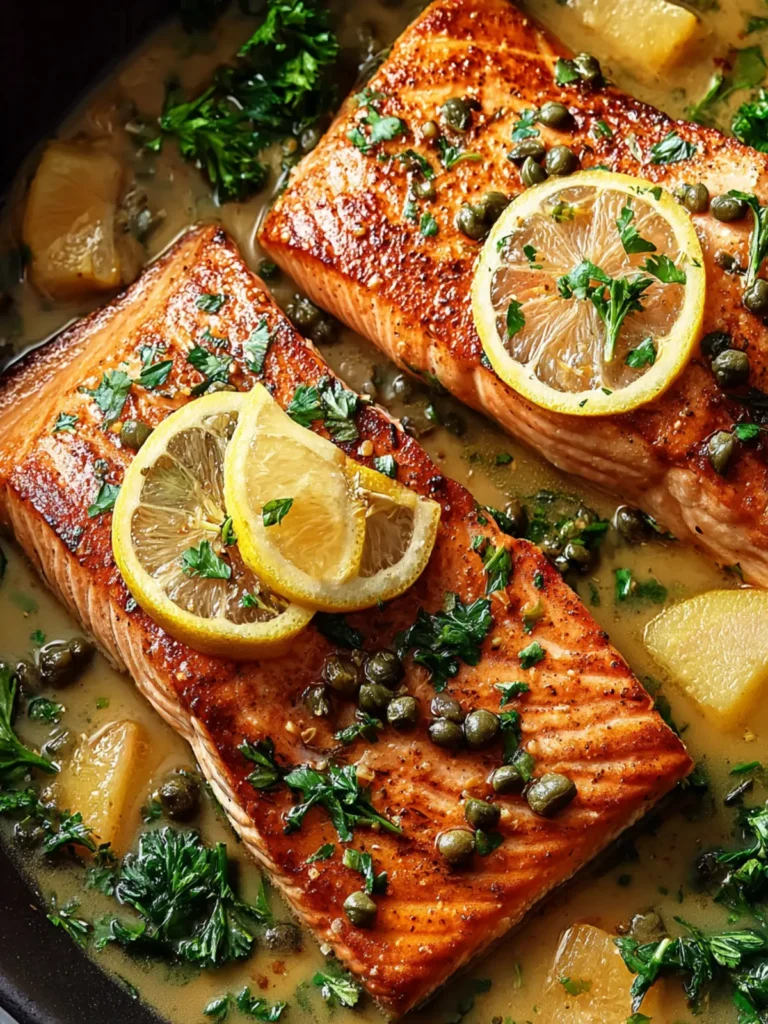 Salmon Piccata First Image