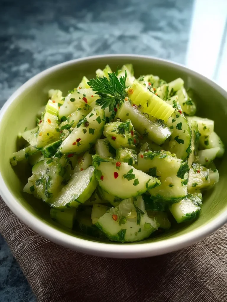 Crunchy Cucumber Celery Salad: A Fresh and Timeless Bowl of Crisp Comfort First Image