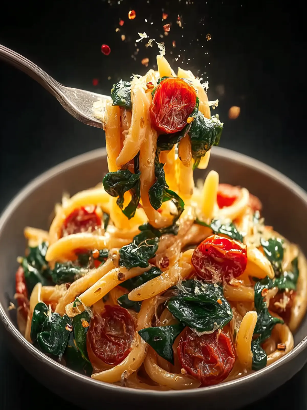 Delicious Spinach Tomato Pasta: A Quick & Irresistibly Fresh Dinner!