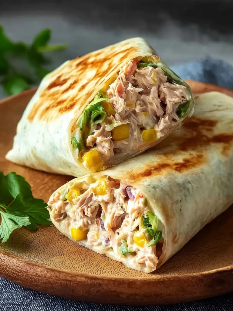 Healthy Tuna Melt Wrap Recipe, Easy 10 Minute Lunch First Image